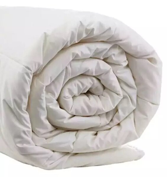 Pachet Pilota de Vara matlasata Cotton Home & Hotel, 200 x 220 cm, 150g/mp, alba + 2 perne, 70 x 70 cm
