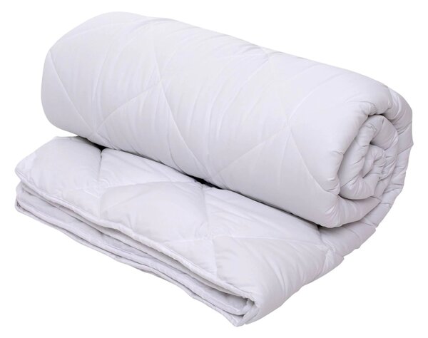 Pilota de Vara matlasata Cotton Home & Hotel, dimensiunea 200 x 220 cm, 150g/mp, alba
