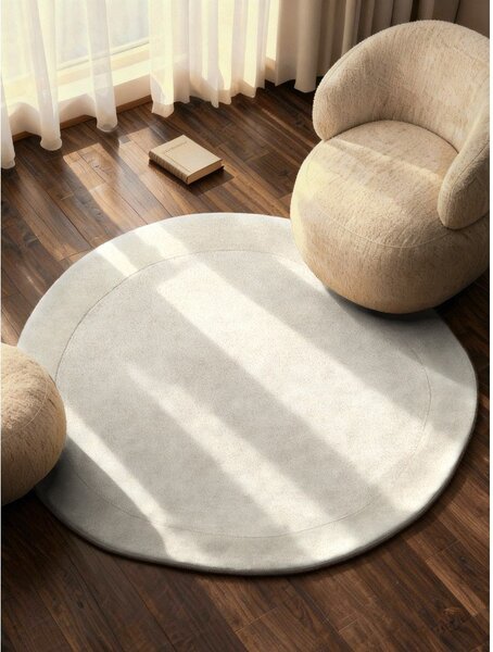Covor crem țesut manual rotund din amestesc de lână ø 160 cm Kari Organic – Villeroy&Boch