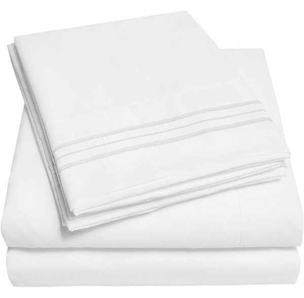 Cearsaf de pat cu elastic Colectia Perugia, Bumbac 100%, dimensiunea 140x200+20cm, alb