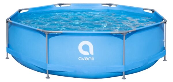 Piscina Rotunda 305x76cm Avenli Cadru Metalic