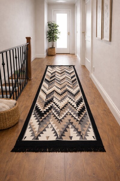 Covor traditional, cu doua fete, dimensiunea 80x200cm, VT78