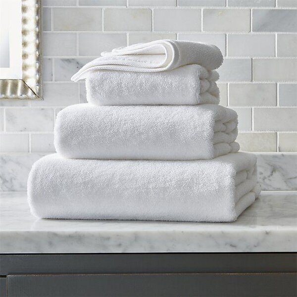 Set 3 Prosoape albe hoteliere simple, Bumbac 100%, dimensiunea 70x140cm, 450gr/mp