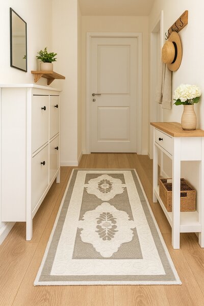 Covor buclat din bumbac, dimensiunea 80x300 cm, BBC01