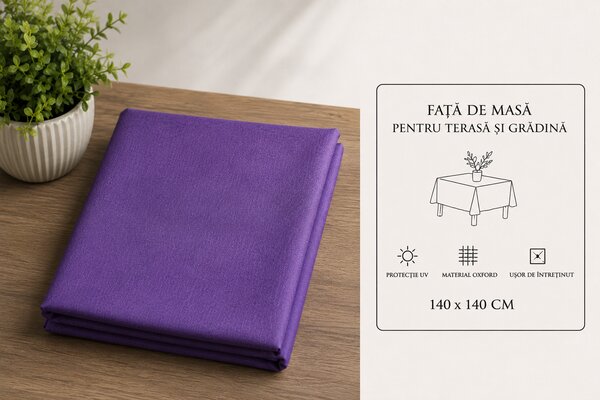 Față de masă pentru terasă și grădină Royal Mov, protecție UV, 140x140 cm