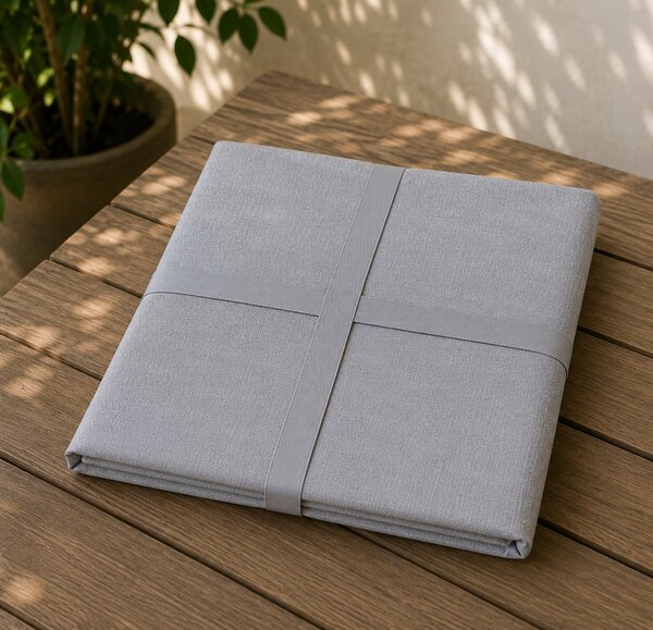 Față de masă pentru terasă și grădină Elite Gri, protecție UV, 140x180 cm