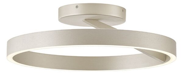 Viokef Plafonieră LED Saturn, Ø 40 cm, culoare crem-argintiu, metal, reglabil, Bej, Camera de zi / sufragerie, Metal, Modern