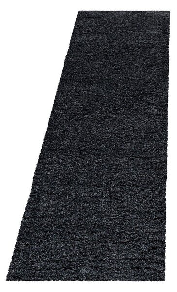 Covor tip traversă gri antracit 80x250 cm Fluffy – Ayyildiz Carpets