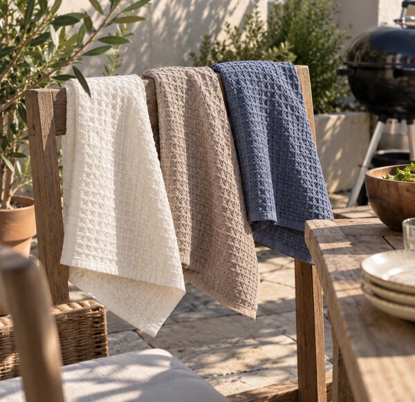 Set 3 Prosoape Bucătărie din Bumbac 100% – Blu, 35x60 cm