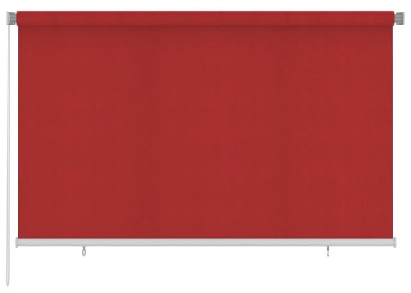 Jaluzea tip rulou de exterior, roşu, 240x140 cm, HDPE