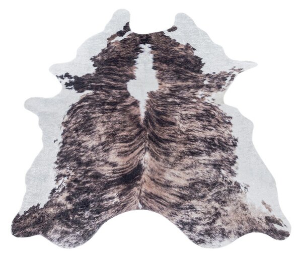 Covor din piele maro închis sintetic 100x135 cm Etosha – Ayyildiz Carpets