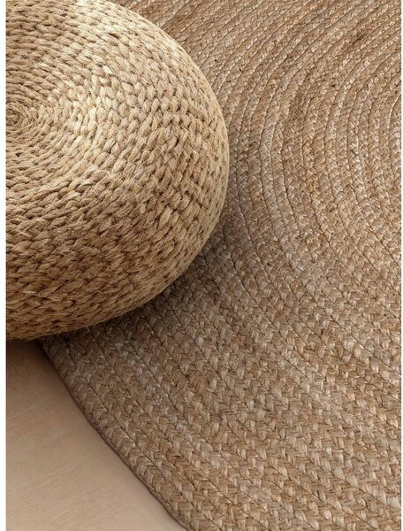 Covor în culoare naturală închisă reversibil/țesut manual din iută 160x230 cm Braided – Hanse Home