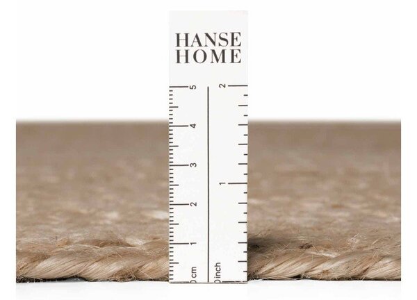 Covor în culoare naturală închisă reversibil/țesut manual din iută 160x230 cm Braided – Hanse Home