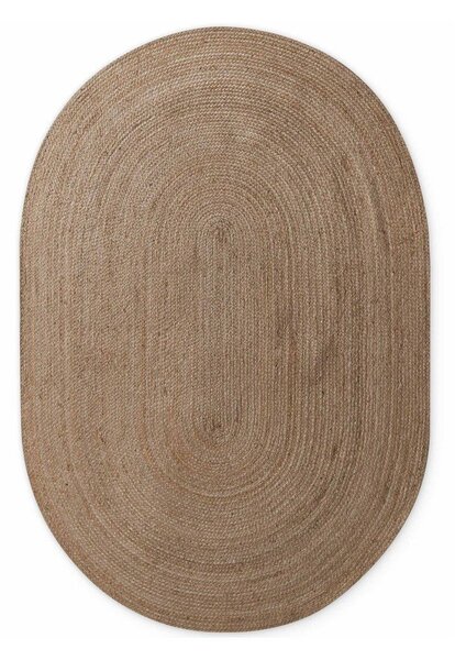 Covor în culoare naturală închisă reversibil/țesut manual din iută 160x230 cm Braided – Hanse Home
