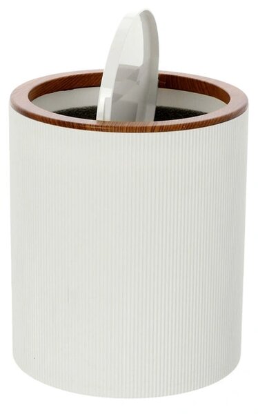 Cos de gunoi London, alb, 5L, capac basculant
