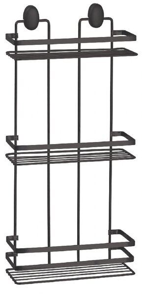 Etajera baie Cover Black, 3 polite, negru