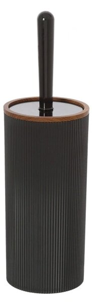 Perie wc London, negru, 10x35cm