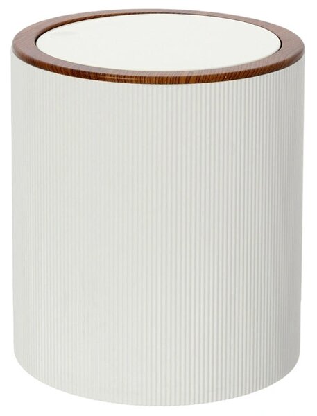 Cos de gunoi London, alb, 5L, capac basculant