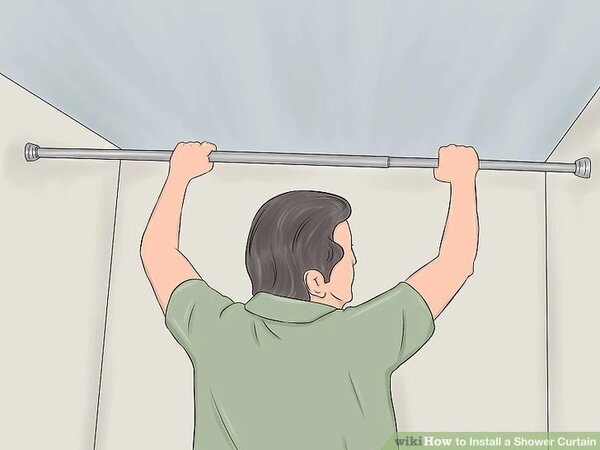 Bara perdea dus, extensibila, fixare rapida cu ventuze (Material: Metal, Tip produs: Bara dus, Lungime: 75 - 125 cm)