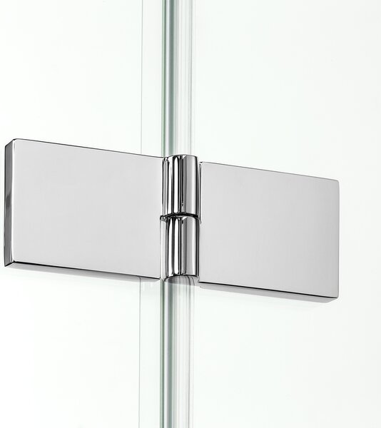 New Trendy New Soleo cabină de duș 90x90 cm pătrat crom luciu/sticlă transparentă D-0153A/D-0088B