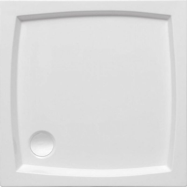 Polimat Patio cădiță de duș pătrată 90x90 cm alb 00733