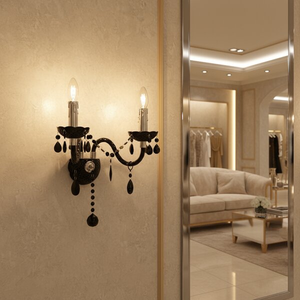Lampa de perete EBT018-2W Black