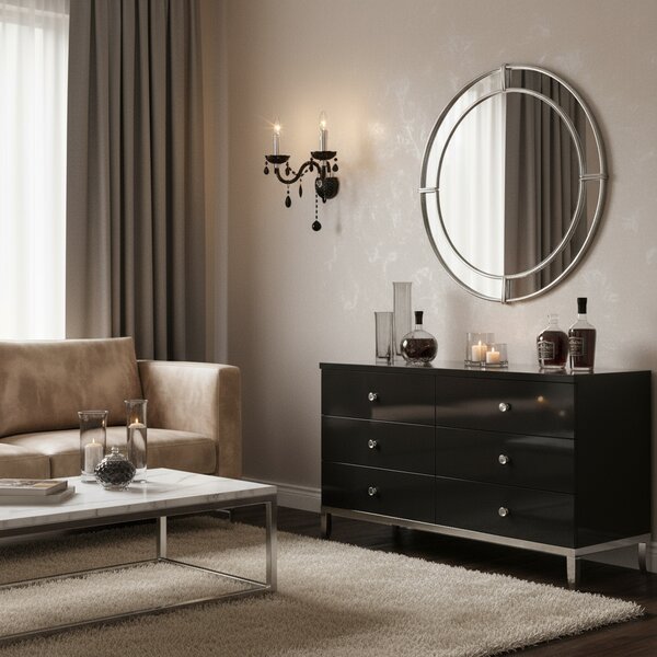 Lampa de perete EBT018-2W Black