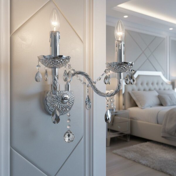 Lampa de perete EBT019-2W Chrome