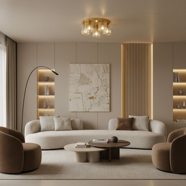 Lampă de tavan EBT024-5C GOLD