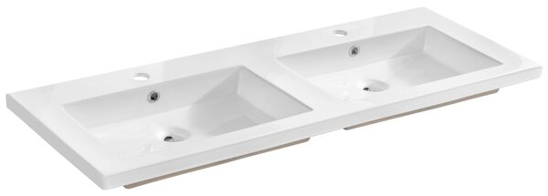 Comad Spirit lavoar 121x46 cm dreptunghiular mobilier-dublă alb luciu UM-8070SPIRIT120D