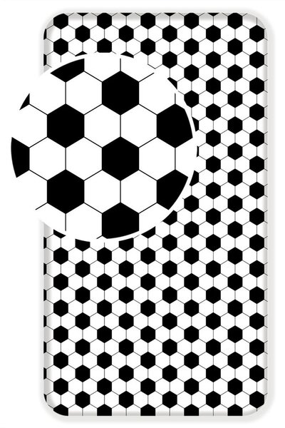 Cearșaf cu motiv Fotbal - 90 x 200 cm