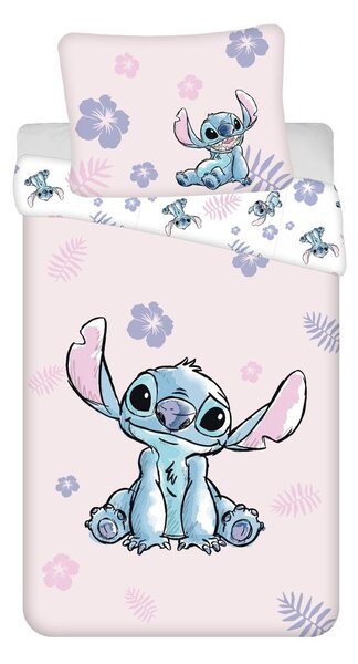 Lenjerie de pat Lilo și Stitch Pink - Lilo și Stitch - roz | 140 x 200 cm / 70 x 90 cm