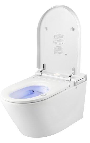 Clean Wave Breeze toaletă cu spălare agăţat fără margine cu spălare turbionară alb CWB700