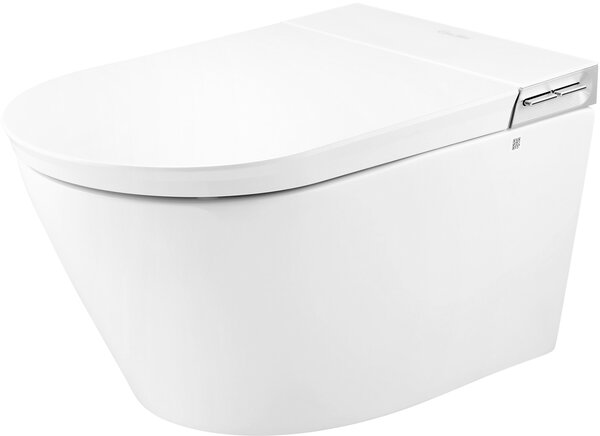 Clean Wave Breeze toaletă cu spălare cu cadru si buton agăţat fără margine cu spălare turbionară alb B700SET
