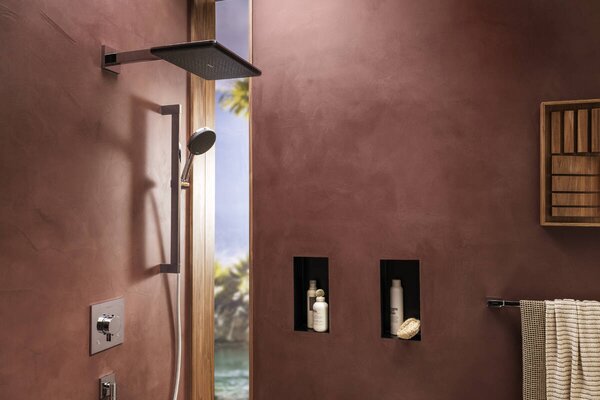 Hansgrohe Raindance Alive Q cap de duș 34.3x21.4 cm dreptunghiular crom 24531000