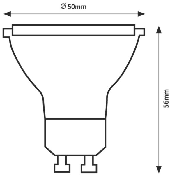 Rabalux Smd-Led bec cu led 1x8 W 4000 K GU10 79106