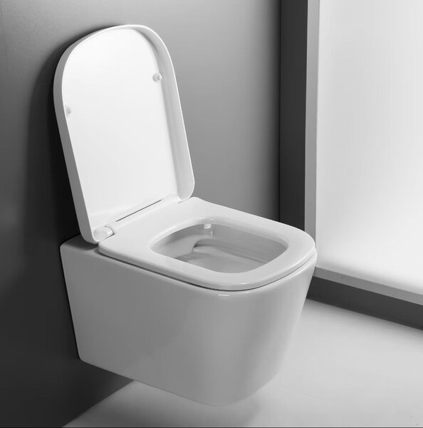 Kronenbach Cube vas wc agăţat fără margine alb KB15500CU