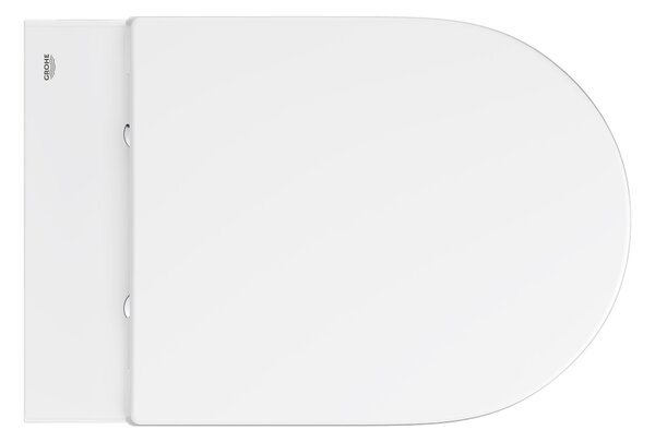 Grohe Euro Ceramic vas wc cu capac soft-close agăţat fără margine cu spălare turbionară alb lucios 102510SH00