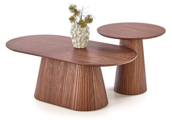 Masuta cafea GISELA, nuc, 120x60x46 cm