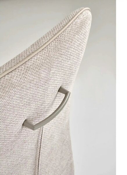 Scaun K584, bej/casmir, stofa clasica/otel, 46x60x100 cm