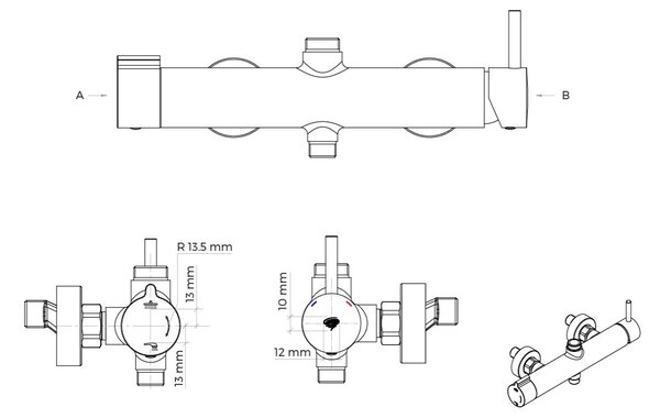 Oltens Molle set de duș perete cu duș de ploaie auriu periat 36504810