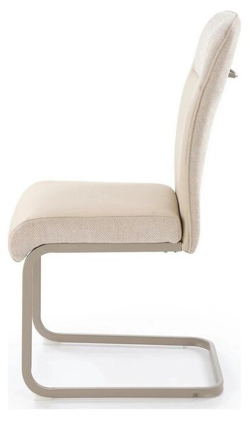 Scaun K584, bej/casmir, stofa clasica/otel, 46x60x100 cm