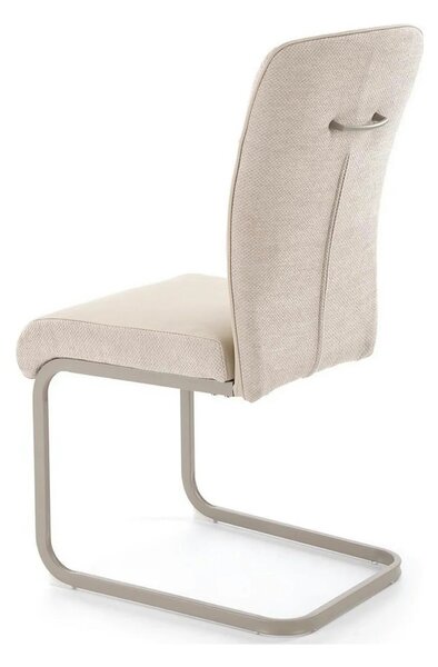Scaun K584, bej/casmir, stofa clasica/otel, 46x60x100 cm