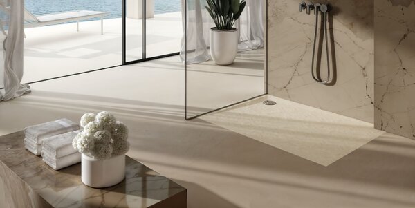 Schedline Libra Cashmere Stone cădiță de duș dreptunghiulară 100x70 cm bej 3SP.L1P-70100/PK/ST