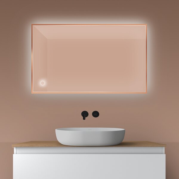 Oltens Nordlis oglindă 60x100 cm dreptunghiular cu iluminare cu covoraș de încălzire 64111610