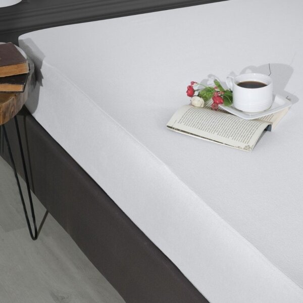 Protectie saltea frotir bumbac 100% impermeabila, 160x200cm, Heraklei Home