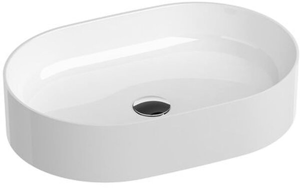 Ravak Ceramic lavoar 55x37 cm ovale de blat alb luciu XJX01155001