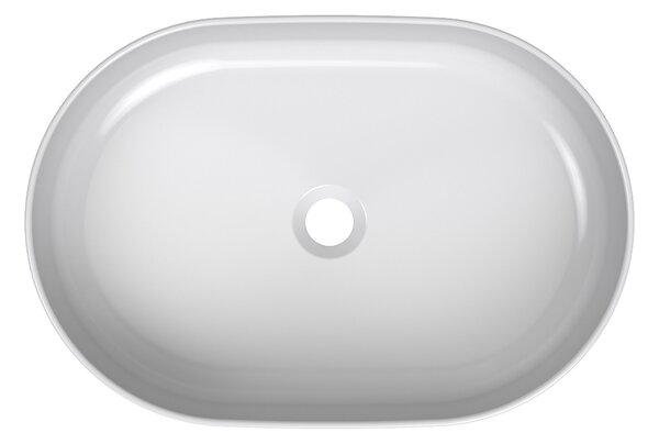 Ravak Ceramic lavoar 55x37 cm ovale de blat alb luciu XJX01155001