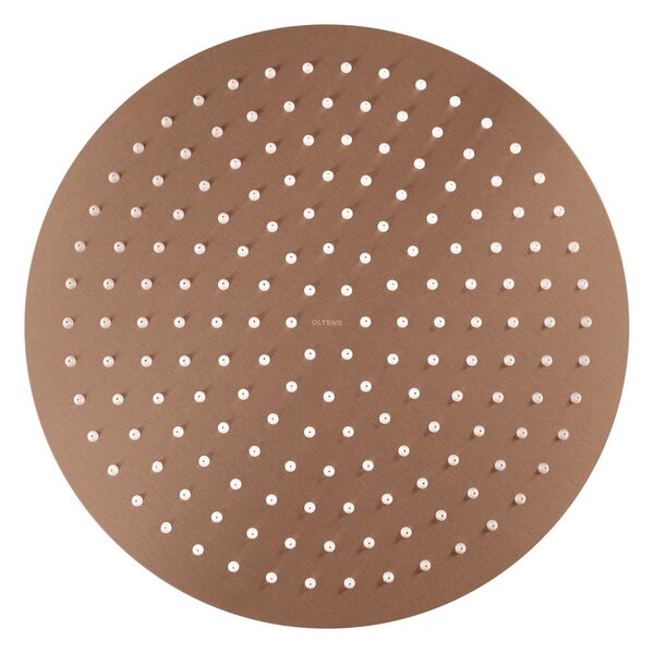 Oltens Vindel cap de duș 30x30 cm rotund cupru periat 37006610