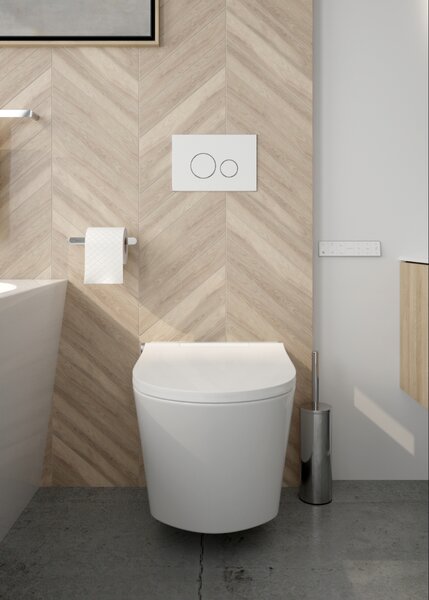 Oltens SmartFrisk toaletă cu spălare agăţat fără margine alb 42038000